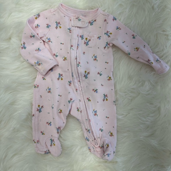 5/$30 Carter’s Newborn Zip Footies Baby Girl - Picture 2 of 7